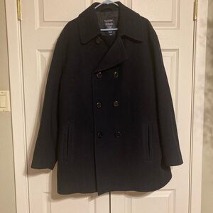Roundtree & Yorke Luxurious Wool double breasted coat size XLT